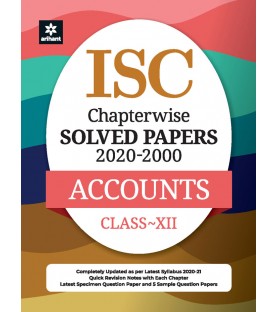 ISC Chapter Wise Solved Papers Accounts Class 12 | Latest Edition